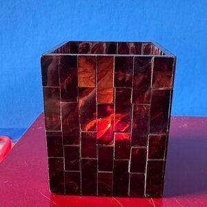 RETIRED - PartyLite GLOBAL AMBIANCE MINI 4” Mosaic Tealight Holder